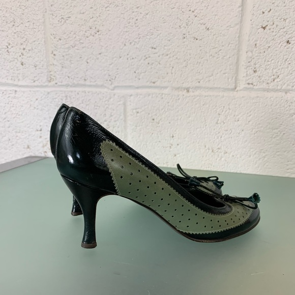 Marc Jacobs two tone green oxford pump - Picture 3 of 9